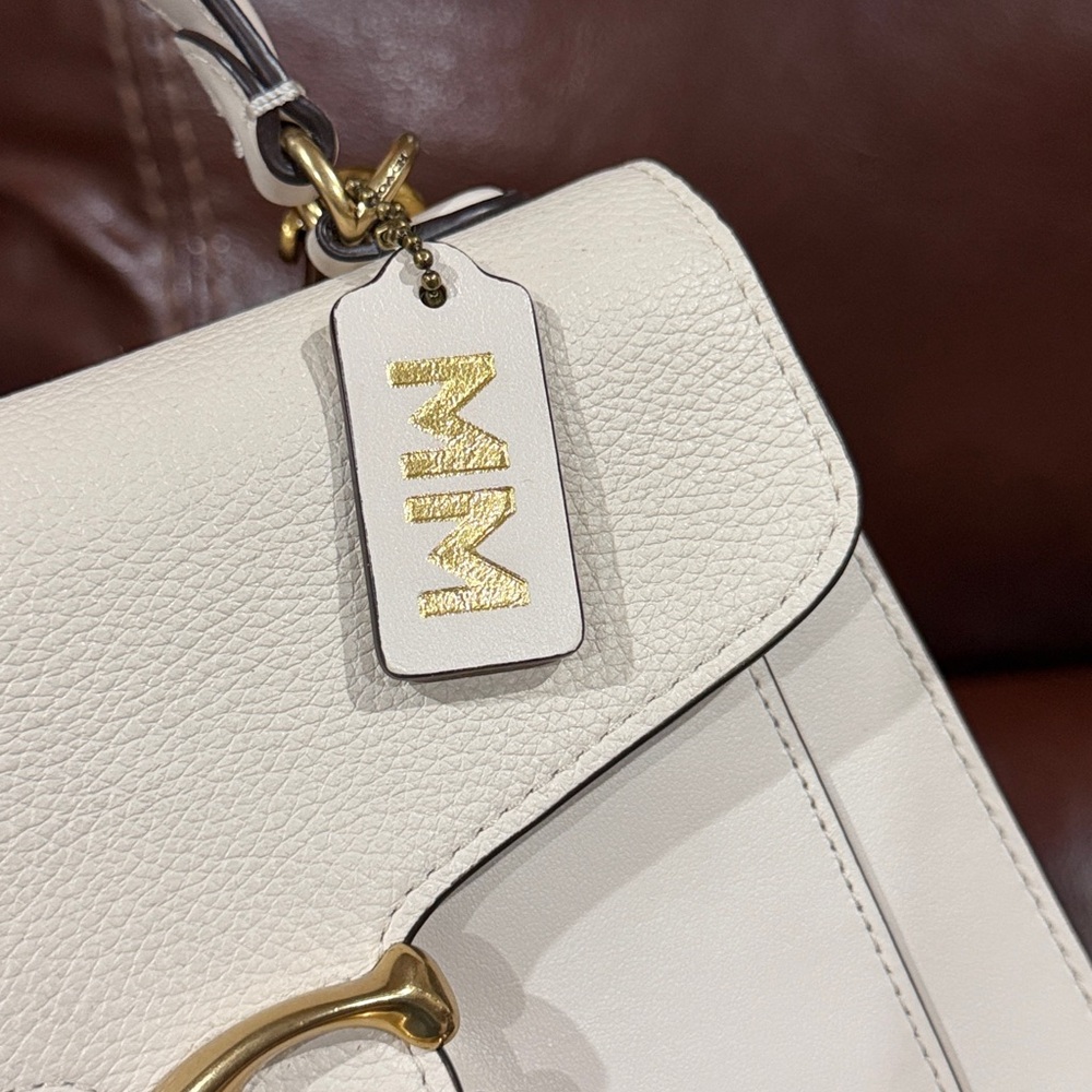 🔥🔥🔥Coach Tabby Mini Mixed Leather Top Handle Bag Crossbody Bag Satchel - Picture 11 of 13